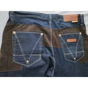 Coogi Jeans Men's 40"x 34" Wide Leg Denim Trap/Skeet Collection Brown Hip-Hop